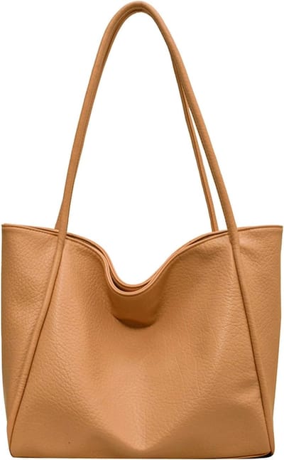 Grote Shopper Tas Dames Vegan Leer Schoudertas Werk School Reistas