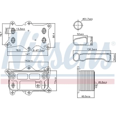 Olie radiator NISSENS 91472