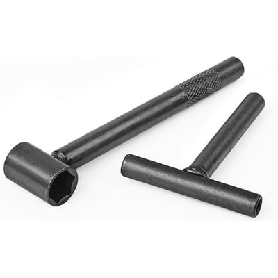 Kit de clé de réglage de vis de vannes de moteur de moto de Type T, outils de réparation de Scooter de moto 2 pièces noir