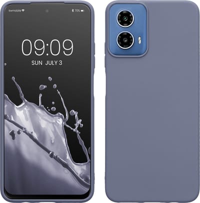 kwmobile telefoonhoesje geschikt voor Motorola Moto G34 5G - Hoesje voor smartphone - Back cover in lavendelgrijs