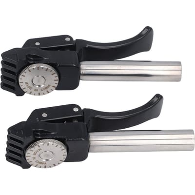 2 pièces Pince à corder badminton Professionnelle Haute Résistance à Roulement Raquette de tennis Pince Volante pour Badminton Tennis gray