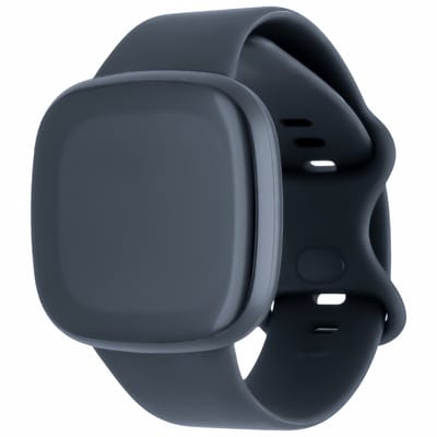 123watches sport band - zwart - SM - Geschikt voor Fitbit Versa 3 & 4 / Sense