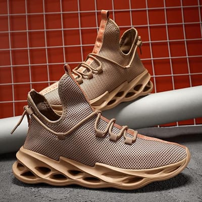 Chaussures tendance de haute qualité pour hommes, baskets décontractées respirantes, semelle extérieure durable, chaussures de course de sport Zapatos De Hombre 41 marron