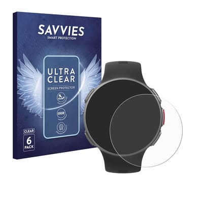 Savvies - Screenprotector voor Polar Vantage V / V Titan - Folie Beschermfolie transparant 6 Stuks