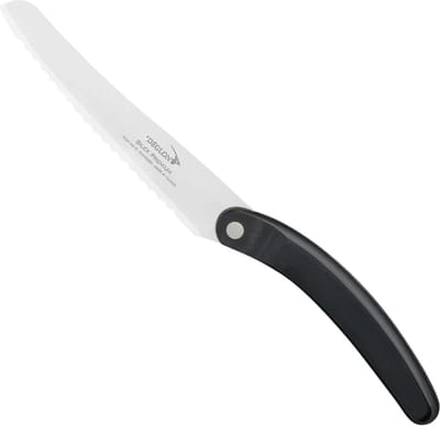 Déglon Tomaten- en citrusmes – Innovatieve karteling – Ergonomisch houten handvat – 13 cm