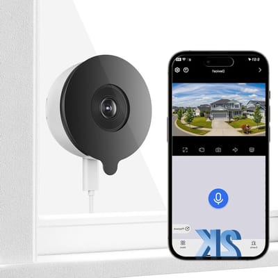 Beveiligingscamera Binnen - Wifi Camera - Huis Bewaken - Kleur Nachtzicht - 2K 3MP Resolutie - Licht Wit