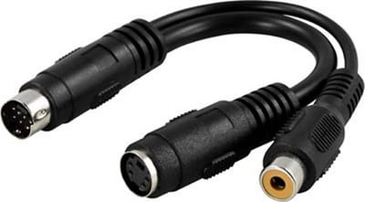 DELTACO AA-20 miniDIN 7-pin miniDIN 4-pin  kabeladapter/verloopstukje