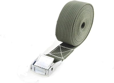 Spanbanden Ratel - Sjorbanden Vastzetten - Bagage Vervoeren - Sterke Polyester Vezel - 25mm x 3m - Groen