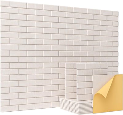 Akoestische panelen 12" X 12" X 0.4" - 12 stuks - geluidsabsorberende panelen - hoge dichtheid - muurbescherming - geluidsisolatie
