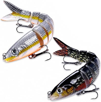 Lures 5,27 inch snoekbaars - multi-hengige wobbler - set voor roofvissen - ideaal voor visplezier - SnelShoppen