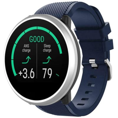 Polar Unite twill siliconen band (donkerblauw)