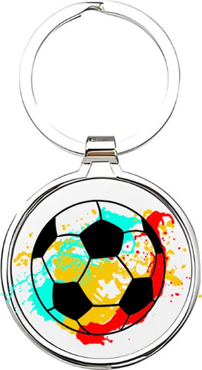 Akyol - voetbal Sleutelhanger - Voetbal - voetballers - cadeau - sport sleutelhanger - sport - gepersonaliseerd - voetballers - baller - sleutelhanger voor voetballers - goal - sleutelhanger voor jongens - bal - ballen - voetbal - 4 x 7,5 CM