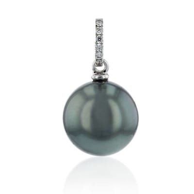 Luna-Pearls - 202.0835 - Hanger - Tahiti gekweekte parel 8-9mm - 18K witgoud