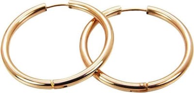 Amanto Oorbellen Dax Rosé - 316L Staal - Ø36mm - 3mm