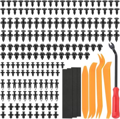 Bevestigingsclips Autoset 350 stuks met Demontagegereedschap en Sponspads
