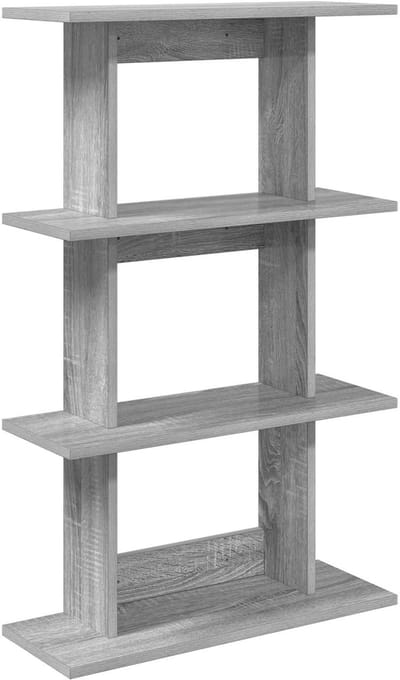 vidaXL - Wandplank - Muurmontage - Grijs - Sonoma - 56 - x - 20 - x - 90 - cm - Bewerkt - hout