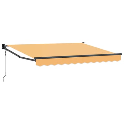 vidaXL - Uitschuifbare - luifel - Zand - 3,5 - x - 2 - m - Polyester - en - Metaal