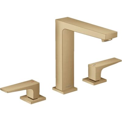 Hansgrohe Metropol 3-hole basin mixer 160 with lever handles and push-open waste 32515000