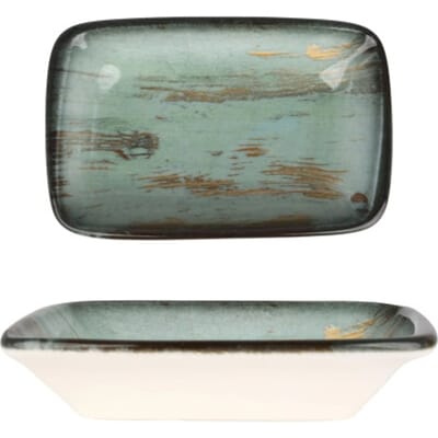 Bonna Serveerschaal - Madera - Porselein - 14x8 cm - set van 2