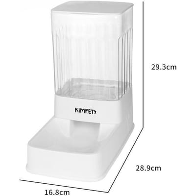 Nouvelle Fontaine à Eau pour Animaux de Compagnie Transparente Grande Capacité Distributeur Chat et Chien Distributeur d'Eau Amovible Fournitures pour Animaux de Compagnie 28*9*29.3*16.8cm white