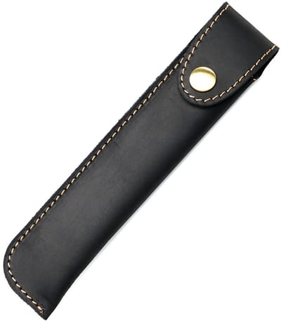 Dailygoods- Balpenetui - Leren Etui - Crazy Horse Leer - Metalen Sluiting - Voor Vulpen/Pennen - Duurzaam/Retro Design - Pennenetui