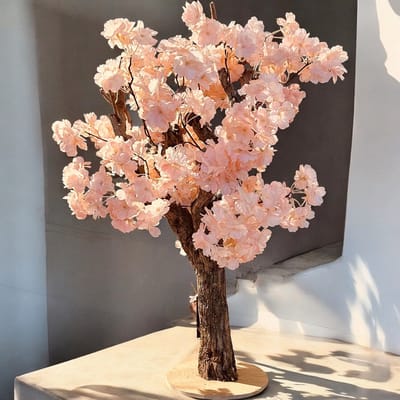 Seta Fiori - Kunst bloesemboom - Kunstboom - Peach - 75cm - Voor binnen - Nieuwe Fluffy - Sakura