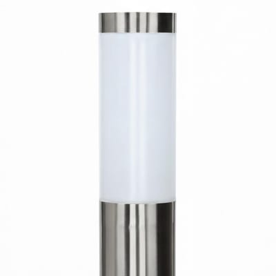 Licht-Erlebnisse - Brighton - Staande lamp - IP44 - GU10 - van - Roestvrij staal kunststof - in - zilver wit