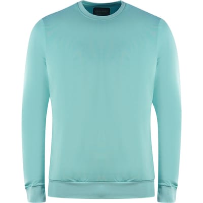 Lyle & Scott Golf Tech bleke marine trui met ronde hals