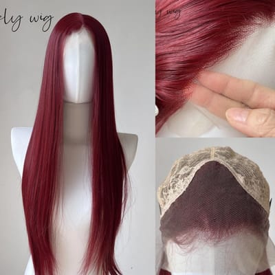 Ashely Roze Kanten Pruik 26“ 13x4 Kanten Pruik met Frontaal Lange Rechte Hittebestendige Vezel Synthetische Pruik voor Mira Cosplay 26inches&150%&1pc gray