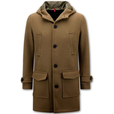Parka Heren Winterjas - Mantel Jas Heren - Lange jas heren - 8931 - Bruin