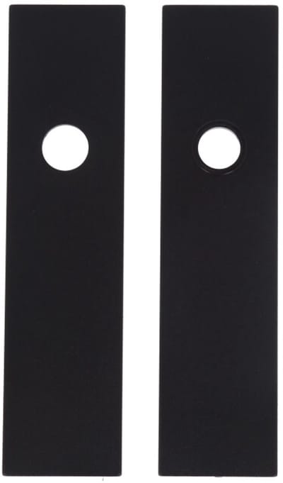 Binnendeurschild Alu. Invisible Blind/Krukgat Zwart