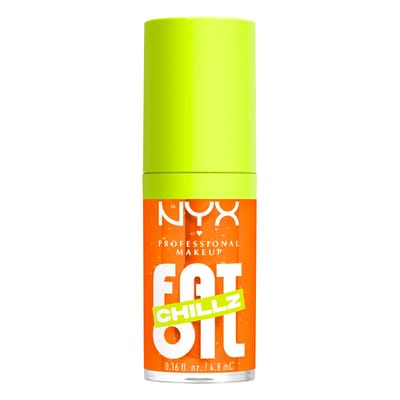 NYX Professional Make Up Fat Oil Chillz Lip Drip Lipgloss - Tot 12 uur hydratatie - Met keizersbes- en framboosolie - Citrus Chiller