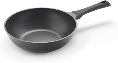 Gegoten Aluminium Wokpan 28 cm met Antiaanbaklaag en Inductie Bodem