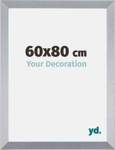 Your Decoration - Fotolijst 60x80 cm - MDF - Zilver Glans - Catania