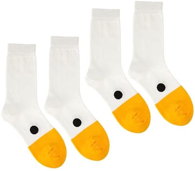 NTH products- Ganzensokken Uniseks - 2 Paar - Grappig Dieren Design - Katoenen Sokken - Casual Geschenken - Innovatief ganzenhoofd-design