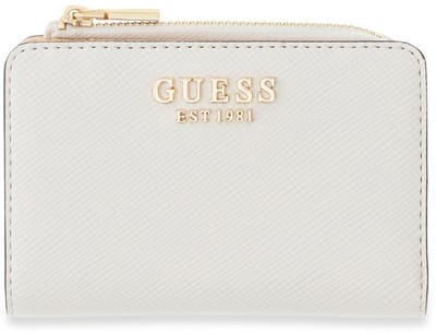 GUESS portemonnee Gilda SLG Zip Around Card Case Cream White crème
