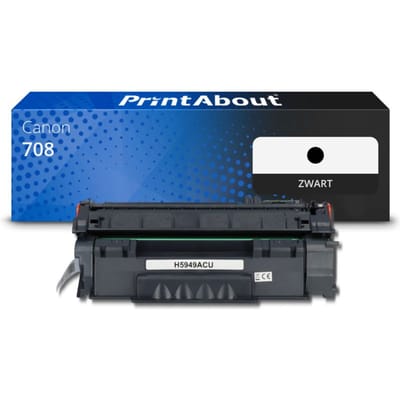 PrintAbout huismerk Toner 708 Zwart Geschikt voor Canon