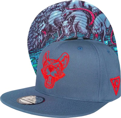 Capiche® Snapback Pet Heren – Rats – Grijs – Verstelbaar met Druksluiting – Sportcap – Baseball Cap – Mannen Pet – Ratten Pet