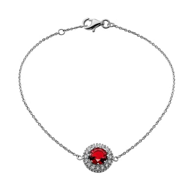Orphelia 'Kaia' Dames 925 Sterling Zilveren Set: Armband + Ring - Zilver SET-7477/RU