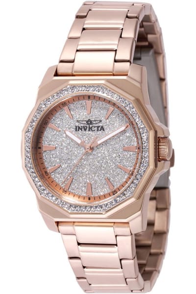 Invicta Speedway 49131 Dames Horloge - Quartz Uurwerk - Roestvrij Staal met zilveren Wijzerplaat - 34mm