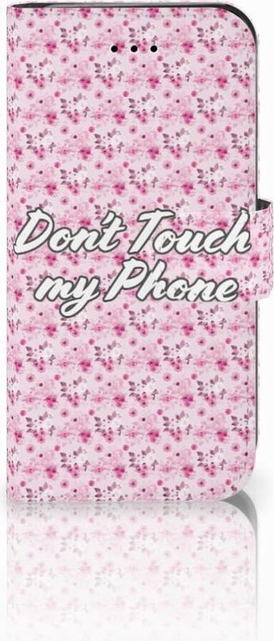 iPhone 7 | 8 | SE (2020) | SE (2022) Portemonnee Hoesje Flowers Pink DTMP