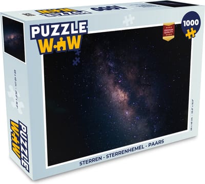 Puzzel Sterren - Sterrenhemel - Paars - Legpuzzel - Puzzel 1000 stukjes volwassenen