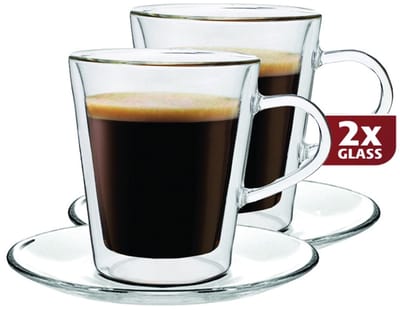 Doppioglazen Dubbelwandig, set van 2 - Maxxo