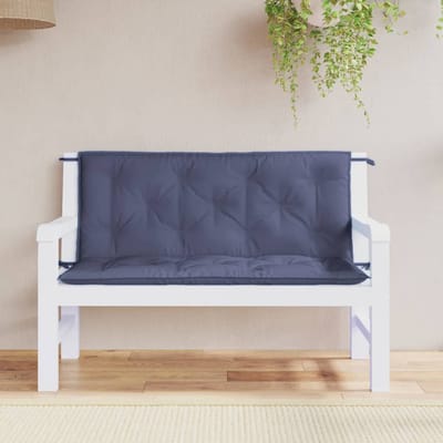 vidaXL - Tuinbankkussens - 2 - st - 120x50x7 - cm - oxford - stof - marineblauw