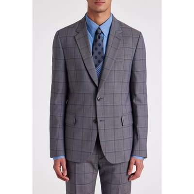 Paul Smith Gents Tailored Fit 2btn Jacket Mauve Size: 46 | Suit Jackets Outlet | Heren | Grijs