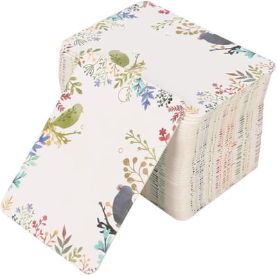 Dailygoods- Oorbel Display Kaarten - 100 Stuks - Sieraden Display - Opslag Kaarten - Lichtgewicht - Draagbaar - Voor DIY Oorbellen