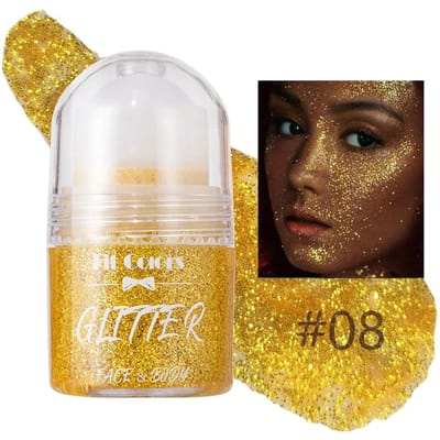 Paillettes roulantes Gel pailleté Peinture pour le visage et le corps Brillant liquide nacré Fard à paupières Illumine la scène Maquillage Décoration black