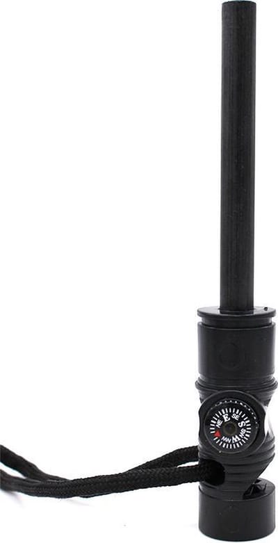Finnacle - Magnesium Stick - Vuurstarter Staaf - Vonken Maker Survival - 3 in 1 - Strijker - Magnesiumstaaf - met kompas - Padvinders Scouting