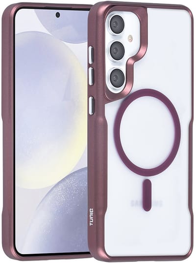 TUNIQ telefoonhoesje voor Samsung Galaxy S24 Plus - MagSafe siliconen backcover - Rood