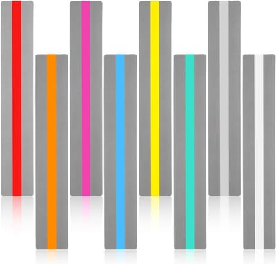 Leesstrips - Leeshulp - Concentratie Verbeteren - 8 Kleuren - 19 x 3.2 cm - Multicolor